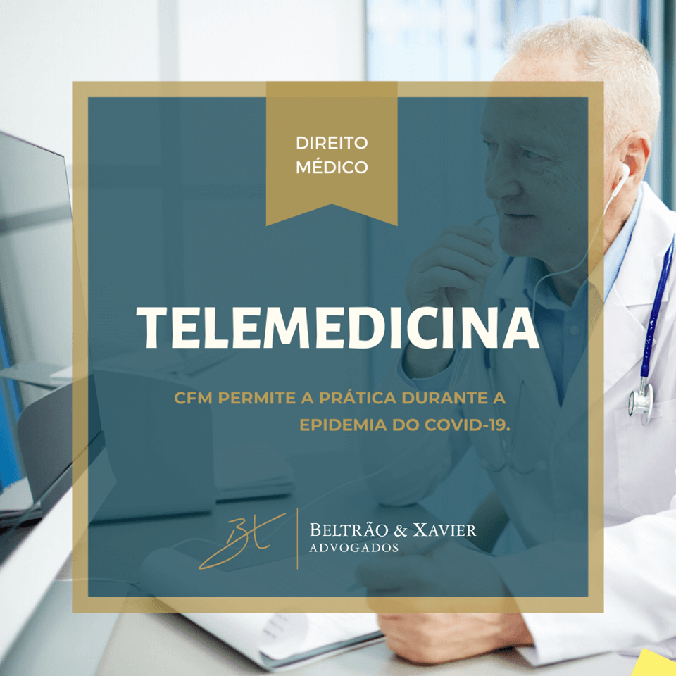 Telemedicina - CFM permite a prtica durante a epidemia do COVID-19